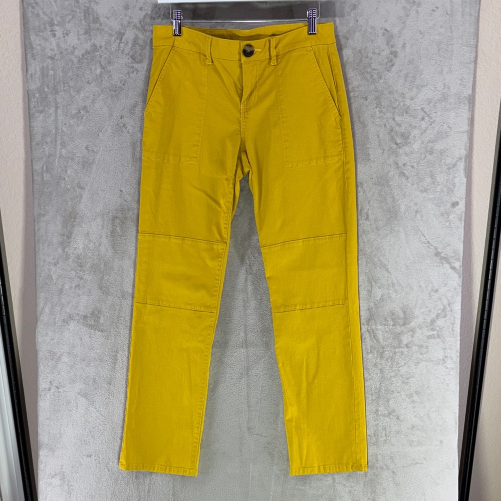 CAbi Sulfer Yellow Utility Trousers Size 4